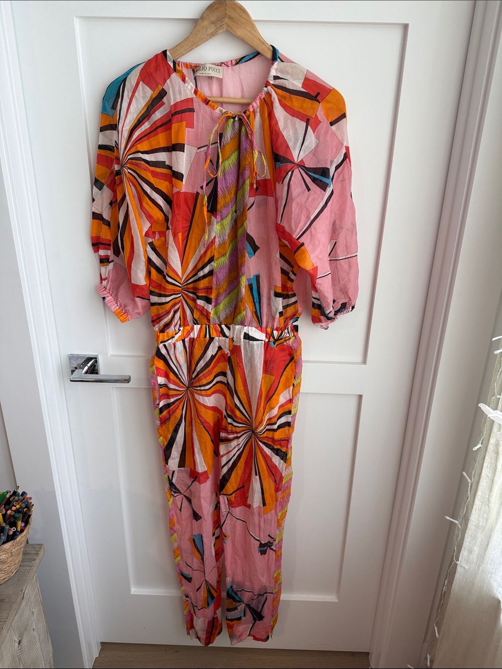 Emilio Pucci sheer cover up jumpsuit romper